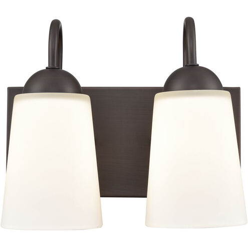 Ivey Lake 2 Light 10 inch Rubbed Bronze Vanity Light Wall Light